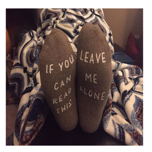 If You Can Read This Leave Me Alone Socks